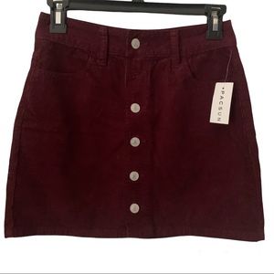 PacSun Velvet Skirt